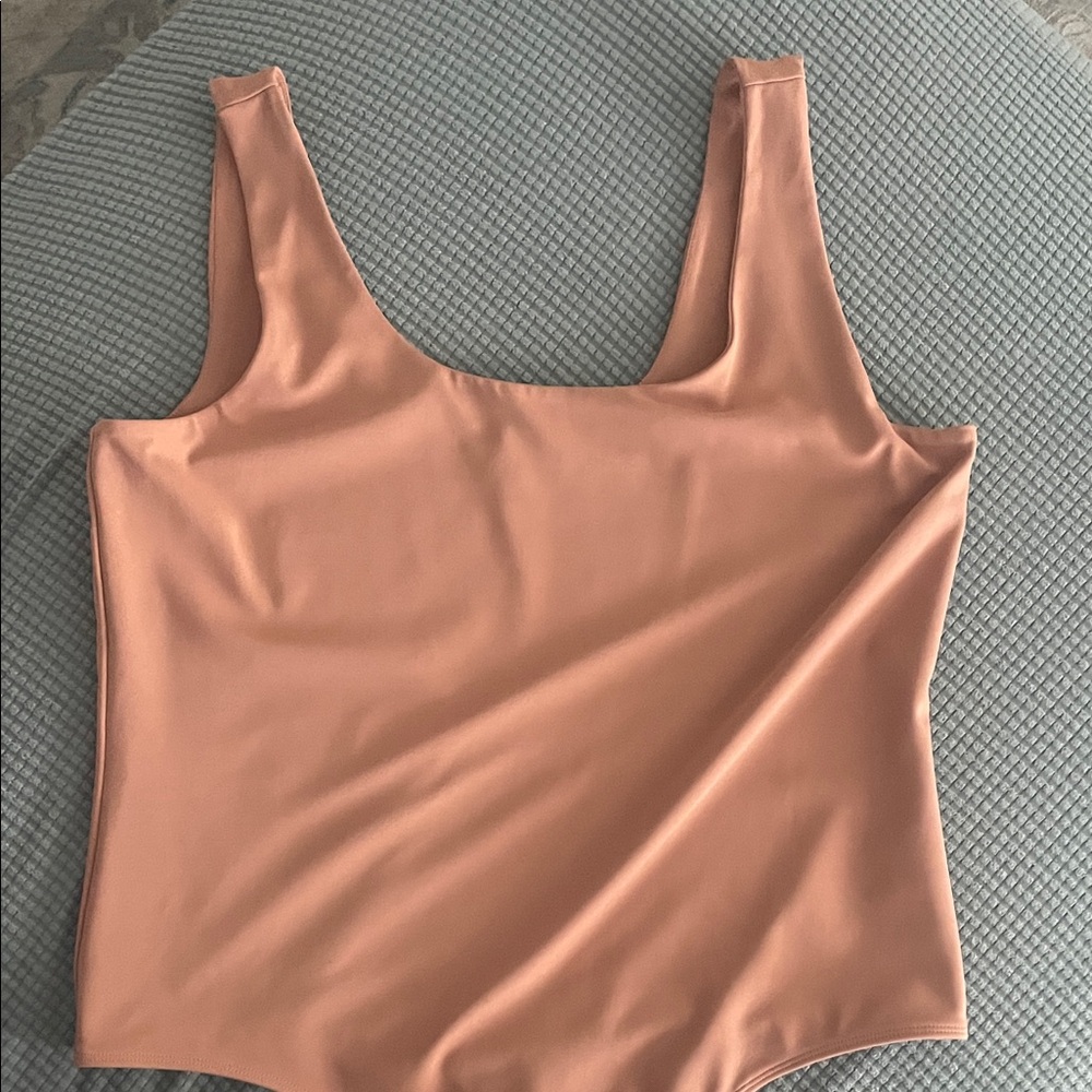 Express Peach Sleeveless Bodysuit